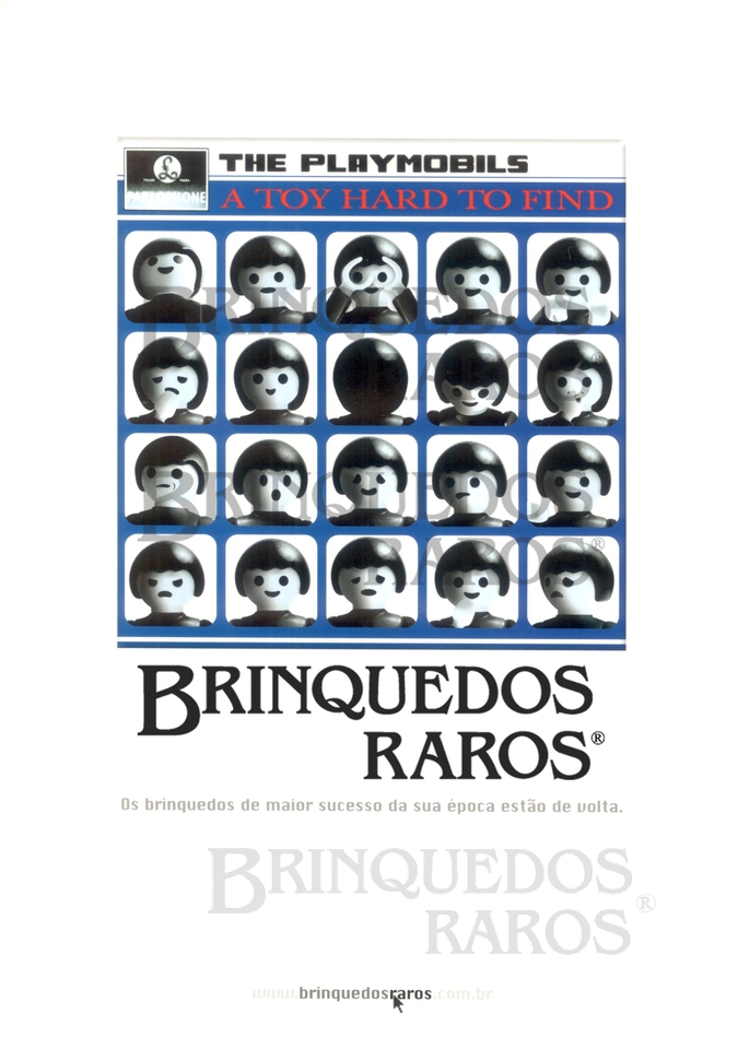 Brinquedo antigo Realizada em 2004 pela Agência de Publicidade DPZ para participar do Festival do Filme Publicitário de Cannes na França inspirada em Brinquedos Antigos e nos Bonecos Playmobil com o nome Playmobeatles