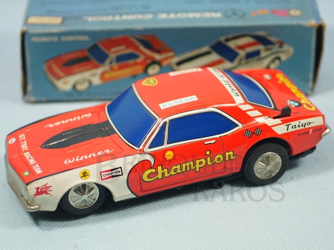 Brinquedo antigo Chevrolet Camaro Champion 7 Sistema Não Cai da Mesa 19,00 cm de comprimento Década de 1970