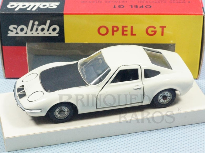 Brinquedo antigo Opel GT branco Fabricado pela Brosol Solido brésilienne Datado 2-1969