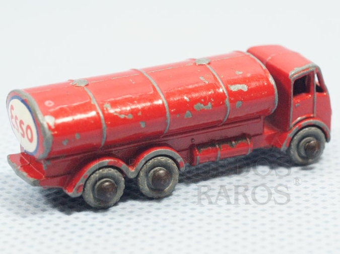 Brinquedo antigo Road Tanker 1958 Esso Metal Regular Wheels Década de 1950