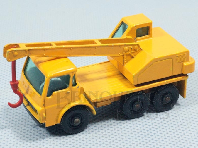 Brinquedo antigo Guindaste Dodge Crane Truck black plastic Regular Wheels