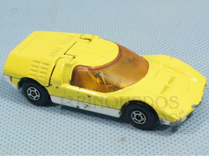 Brinquedo antigo Mazda RX500 Superfast amarelo Brazilian Matchbox Inbrima 1970
