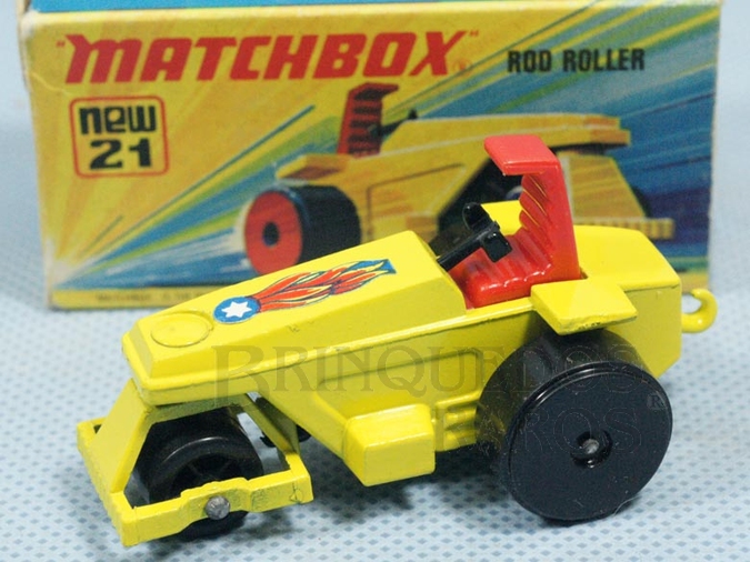 Brinquedo antigo Rod Roller Superfast rodas pretas