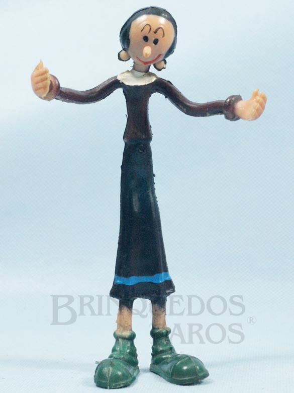 Brinquedo antigo Olivia Palito com 16,00 cm de altura Década de 1980