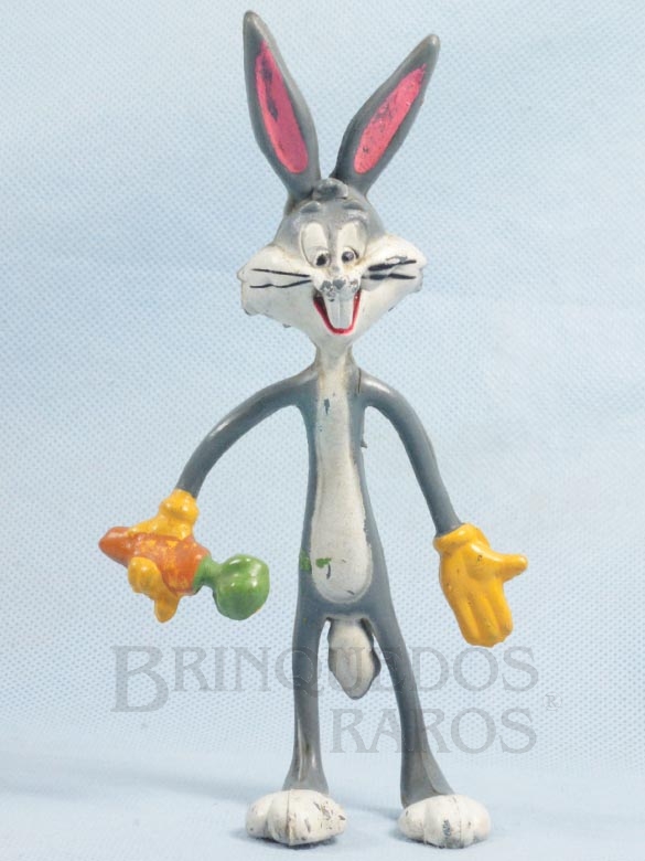 Brinquedo antigo Coelho Pernalonga com 16,00 cm de altura Década de 1980
