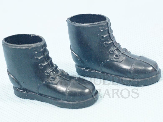 Brinquedo antigo Par de Botas pretas para diversas Aventuras Séries 1977 a 1982