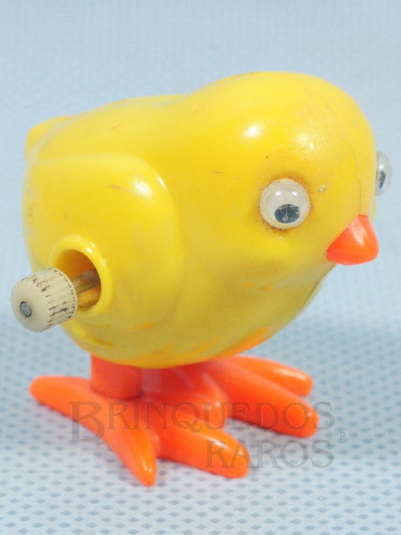 Brinquedo antigo Pintinho com 4,00 cm de altura Coleção Patotinha Ano 1982 