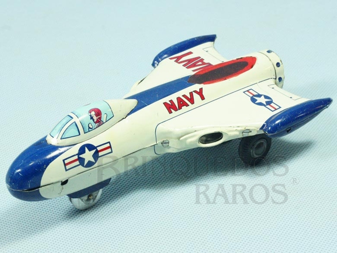 Brinquedo antigo Avião a Jato com 19,00 cm de comprimento Década de 1960  