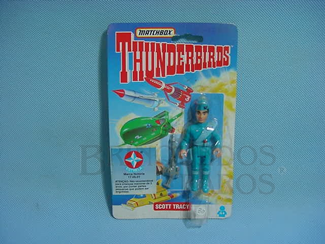 Brinquedo antigo Boneco Thunderbirds Scot Tracy importado pela Estrela na década de 1990