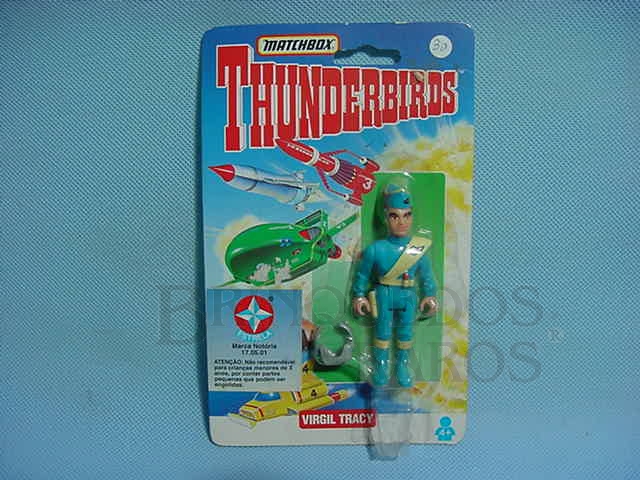 Brinquedo antigo Boneco Thunderbirds Virgil Tracy importado pela Estrela na década de 1990