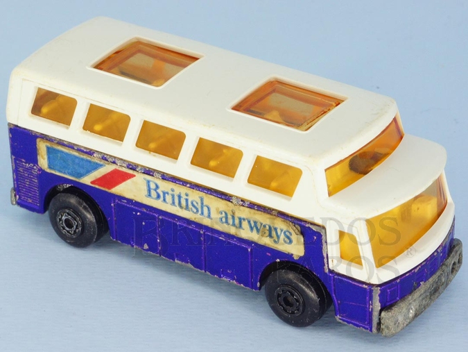 Brinquedo antigo Airport Coach Superfast British Airways Brazilian Matchbox Inbrima 1970