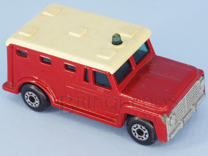 Brinquedo antigo Armored Truck Superfast vermelho Brazilian Matchbox Inbrima 1970