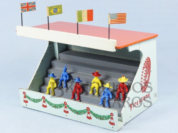 Brinquedo antigo Arquibancada Ornamento para pistas de Autorama Ano 1963