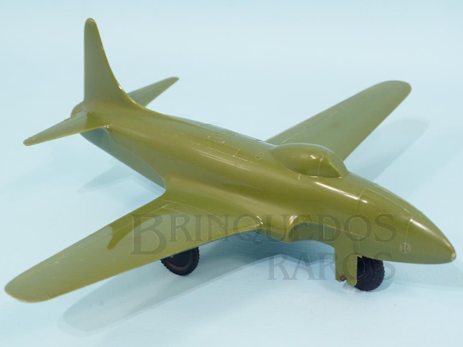 Brinquedo antigo Avião de caça Lockheed F-80 Shooting Star com 21,00 cm de envergadura Década de 1950