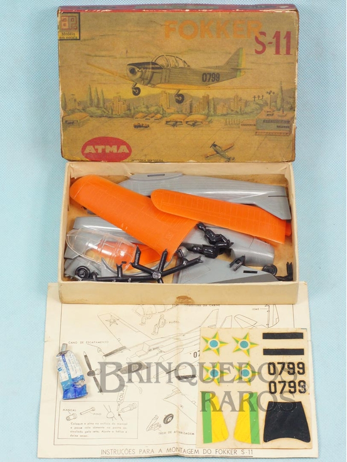 Brinquedo antigo Avião Fokker S-11 Década de 1960