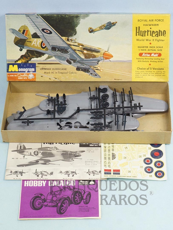 Brinquedo antigo Avião Hawker Hurricane Década de 1960