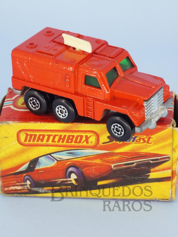 Brinquedo antigo Badger Rola-Matics laranja Brazilian Matchbox Inbrima 1970