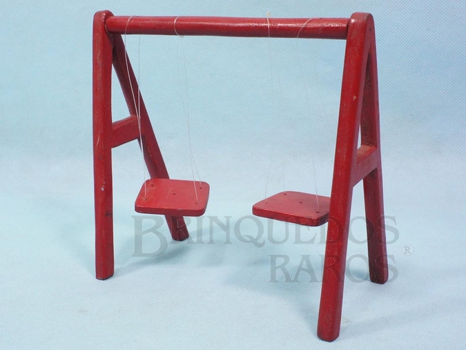 Brinquedo antigo Balanço do Conjunto Escolinha do Professor Coelho com 15,00 cm de altura Década de 1960 