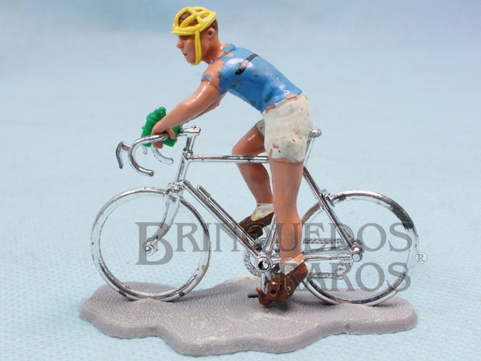 Brinquedo antigo Bicicleta de Corrida Tour de France com 6,00 cm de altura Década de 1960
