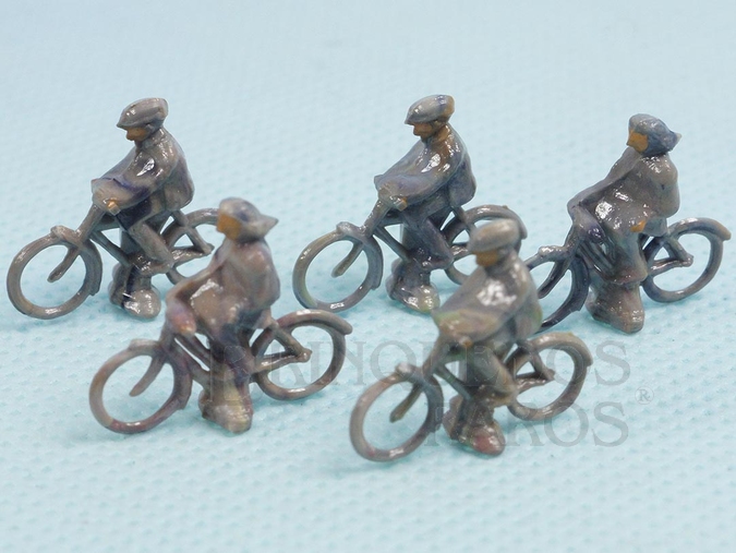 Brinquedo antigo Bicicleta em plástico marmorizado Década de 1950 Preço por unidade