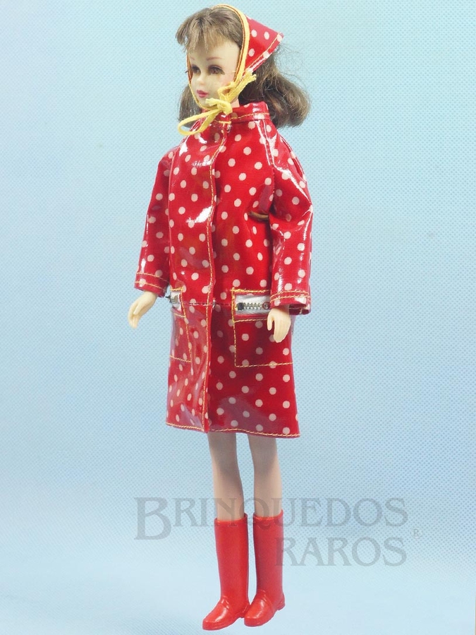 Brinquedo antigo Boneca Francie vestindo o Conjunto Polka Dots`n Raindrops Ano 1966