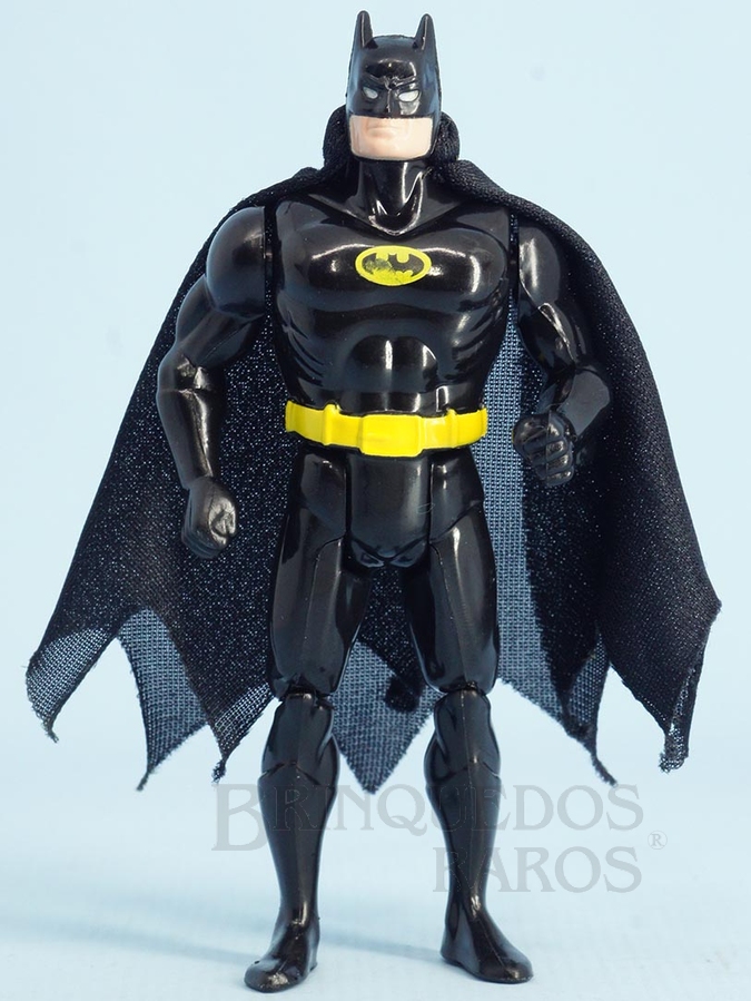 Brinquedo antigo Boneco do Batman articulado Coleção Super Powers preto completo Ano 1989
