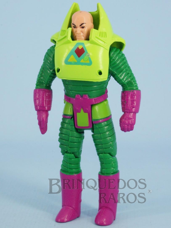 Brinquedo antigo Boneco do Lex Luthor articulado Coleção Super Powers perfeito estado 100% original completo com Cartela e Mini Comic Ano 1987
