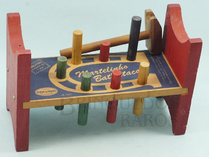 Brinquedo antigo Brinquedo de bater Martelinho Bate Estaca Década de 1970