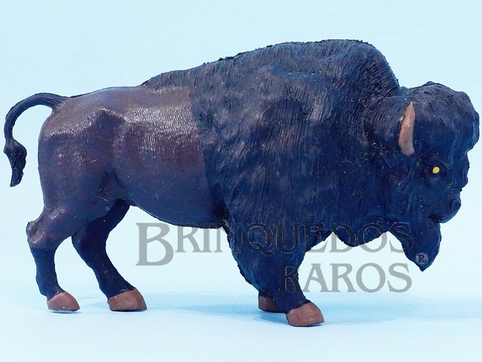 Brinquedo antigo Búfalo Série Planície Selvagem Reedição Década de 1990