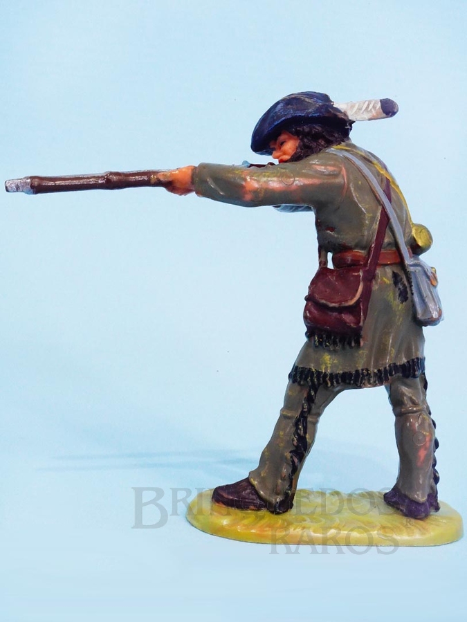 Brinquedo antigo Caçador atirando com rifle Matriz da Figura Série Planície Selvagem Gulliver Década de 1990




