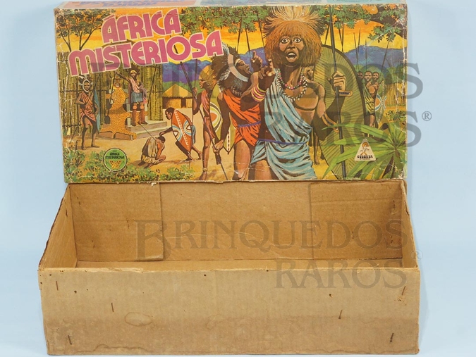 Brinquedo antigo Caixa do Conjunto Africa Misteriosa perfeito estado Completa Integra e 100% Original Década de 1970