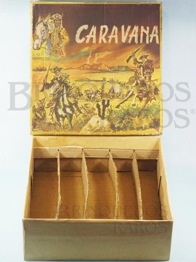 Brinquedo antigo Caixa do Conjunto Caravana perfeito estado Completa Integra e 100% Original Ano 1964