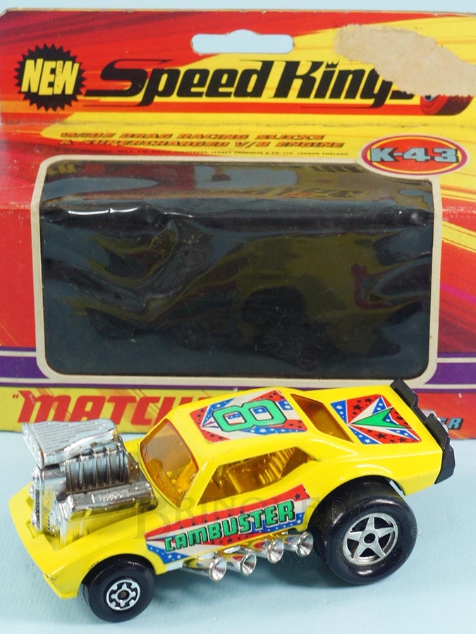 Brinquedo antigo Cambuster Série Speed Kings Década de 1970