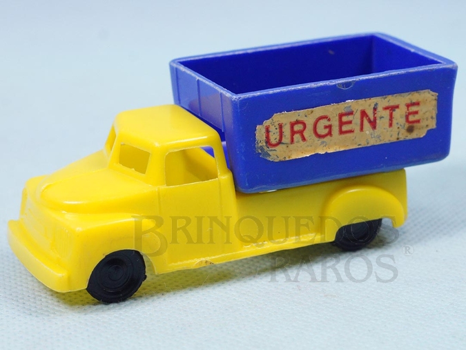 Brinquedo antigo Caminhão Baú aberto Urgente com 10,00 cm de comprimento Década de 1950