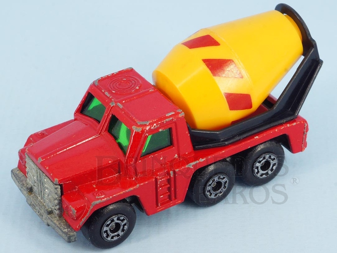Brinquedo antigo Caminhão Betoneira Cement Truck Superfast Yellow Barrel