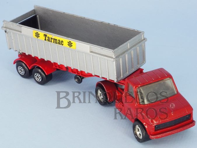 Brinquedo antigo Caminhão Ford A Séries Articulated Tipper Série Super Kings Tarmac Label Década de 1970