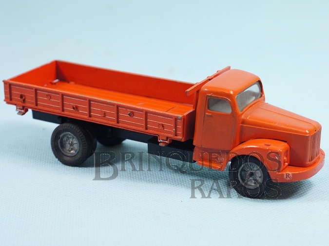 Brinquedo antigo Caminhão Scania Vabis L111 Carroceria com laterais basculante Década de 1970