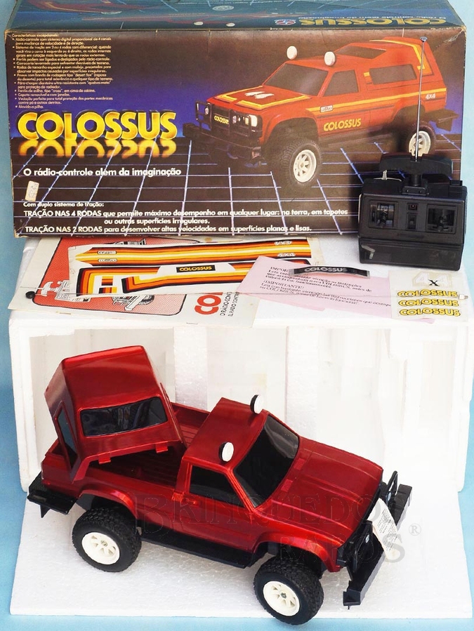 Brinquedo antigo Caminhonete Colossus com 43,00 cm de comprimento Completa com Manual de Instruções Perfeito estado de conservação Adesivos ainda por colar Ano 1985