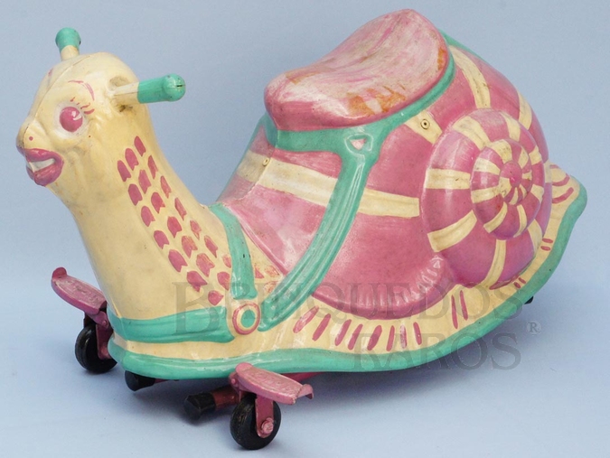 Brinquedo antigo Caracol Mobo Snail com 73,00 cm de comprimento Ano 1955