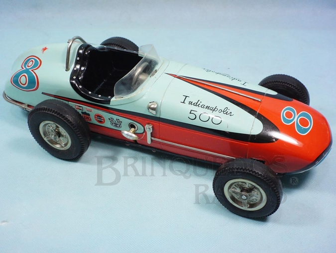 Brinquedo antigo Carro Formula Indy Indianapolis 500 com 39,00 cm de comprimento Década de 1960 