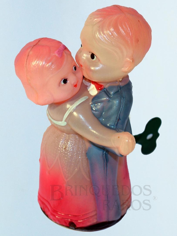 Brinquedo antigo Casal de dançarinos com 10,00 cm de altura Made in Occupied Japan Década de 1940 