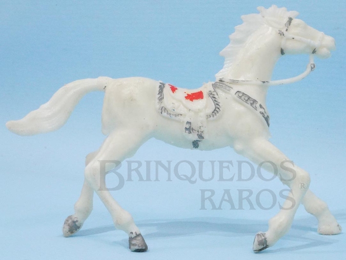 Brinquedo antigo Cavalo de Cowboy branco