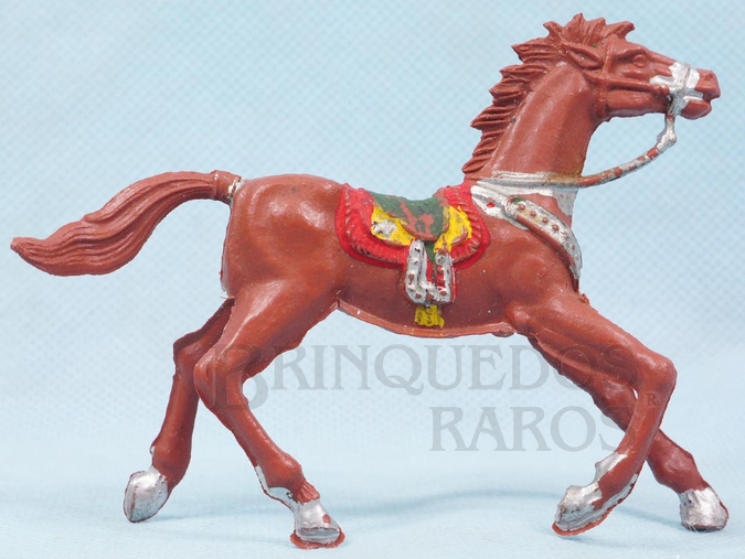 Brinquedo antigo Cavalo de Cowboy Marrom claro