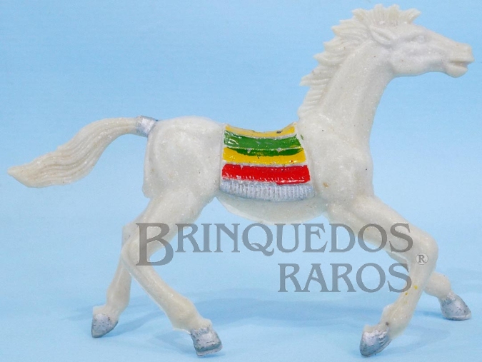 Brinquedo antigo Cavalo índio bege claro