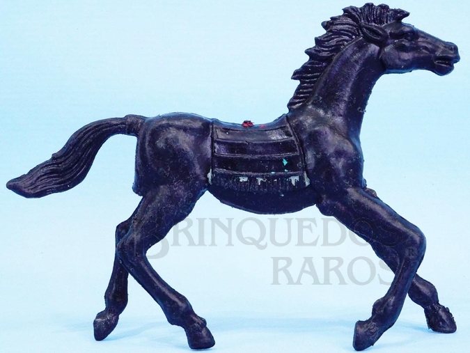 Brinquedo antigo Cavalo índio preto