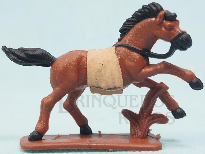 Brinquedo antigo Cavalo índio marrom Série Atlantic Ano 1986