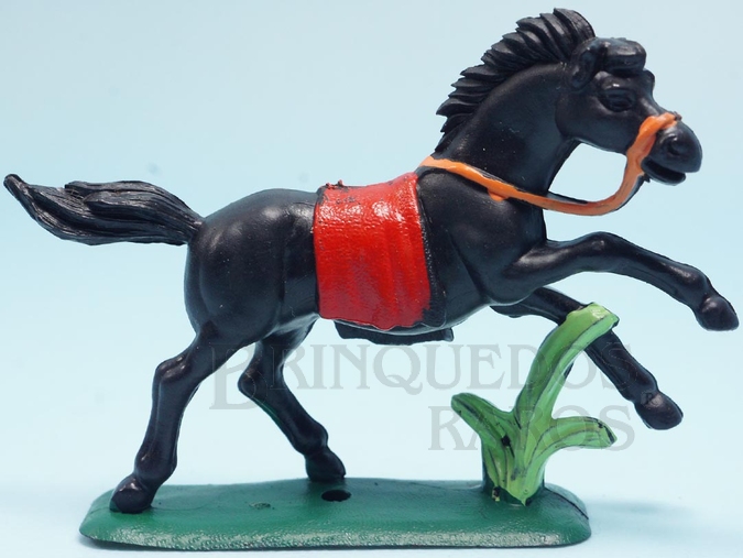 Brinquedo antigo Cavalo índio preto Ano 1986