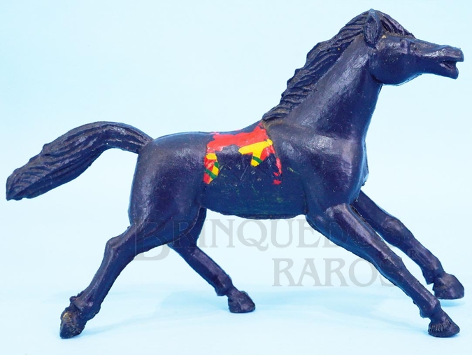 Brinquedo antigo Cavalo Índio preto Década de 1960