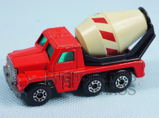 Brinquedo antigo Caminhão Betoneira Cement Truck Superfast Grey Barrel