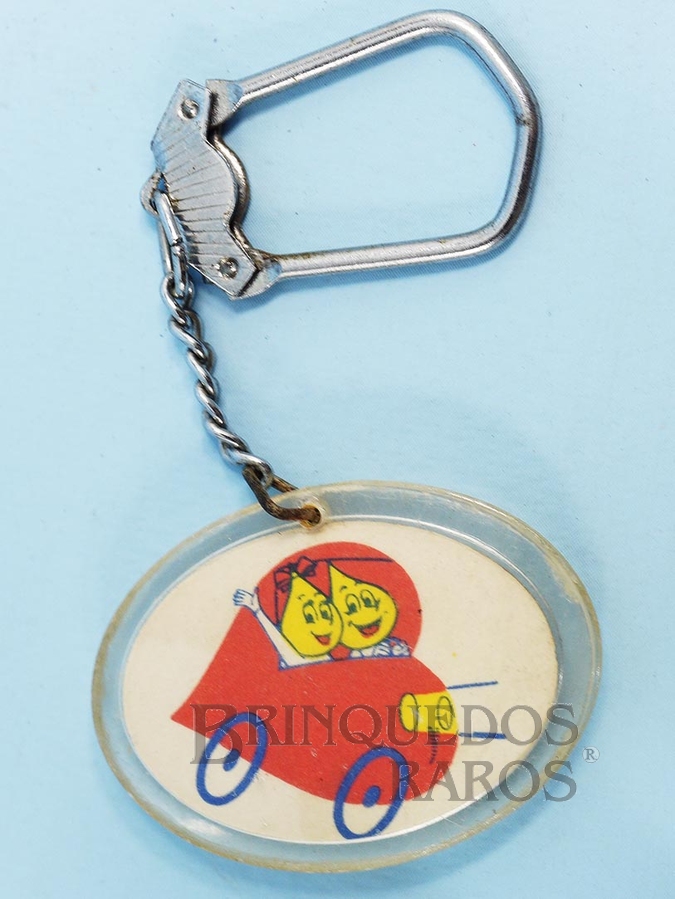 Brinquedo antigo Chaveiro da Gotinha da Esso Década de 1960